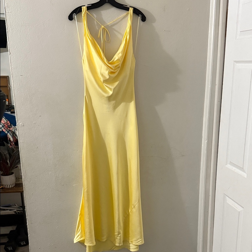 Zara Yellow Long Sleeve Dress